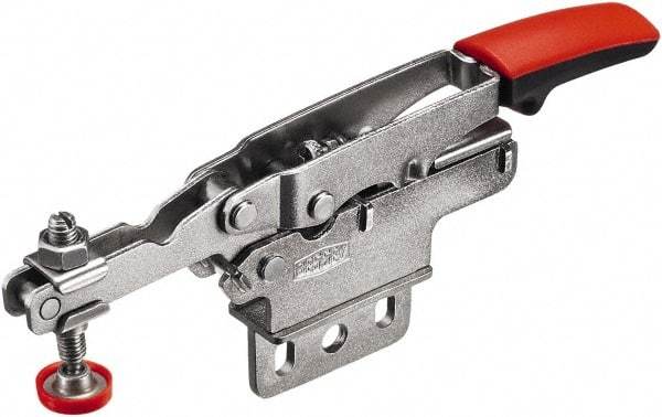 Bessey - 450 Lb Holding Capacity, Horizontal Handle, Manual Hold Down Toggle Clamp - U-Bar, Straight Base, Carbon Steel - Apex Tool & Supply