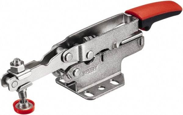 Bessey - 450 Lb Holding Capacity, Horizontal Handle, Manual Hold Down Toggle Clamp - U-Bar, Flanged Base, Carbon Steel - Apex Tool & Supply