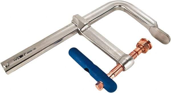 Wilton - 7" Deep Throat, 12" Max Capacity, Standard Sliding Arm Clamp - 4,880 Lb Clamping Pressure - Apex Tool & Supply