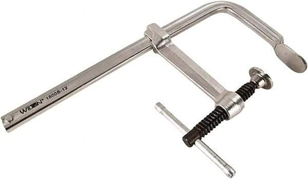 Wilton - 4-3/4" Deep Throat, 8" Max Capacity, Standard Sliding Arm Clamp - 1,800 Lb Clamping Pressure - Apex Tool & Supply