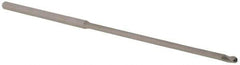 Accupro - 3/32" Diam, 0.139" LOC, 3 Flute Solid Carbide Ball End Mill - Uncoated, Single End, 4" OAL, 1/8" Shank Diam, Spiral Flute - Apex Tool & Supply
