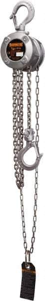 Harrington Hoist - 500 Lb Lifting Capacity, 20' Lift Height, Hand Hoist - Made from Chain - Apex Tool & Supply
