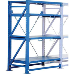 Vestil - 4 Shelf Steel Shelving - 6,000 Lb Capacity, 54" Wide x 80" High x 32" Deep, Stainless Steel - Apex Tool & Supply