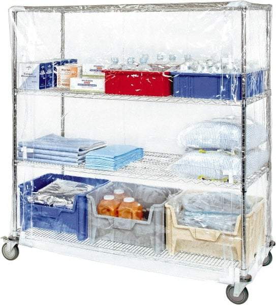 Quantum Storage - 18" Wide, 63" High, Open Shelving Accessory/Component - Vinyl, 72" Long, Use with Wire Shelving Units (WR Series) - Apex Tool & Supply