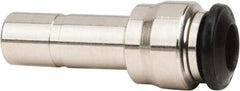 Value Collection - 3mm Tube OD, Nickel Plated Brass Push-to-Connect Tube Straight Reducer - Tube to Stem Connection, 250 Max psi, Buna O-Ring, 0 to 160°F Working Temp - Apex Tool & Supply
