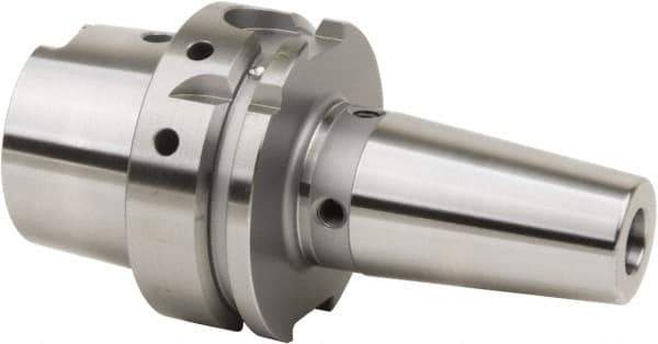 HAIMER - 5/16" Hole Diam, HSK63A Taper Shank Shrink Fit Tool Holder & Adapter - 130mm Projection, 21.08mm Nose Diam, 36.07mm Clamping Depth, 25,000 RPM, Through Coolant - Exact Industrial Supply