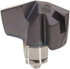 Iscar - Series ICM, 9.5mm Diam Grade IC907 140° Replaceable Drill Tip - Carbide, TiAlN/TiN Finish, 9 Seat Size - Apex Tool & Supply