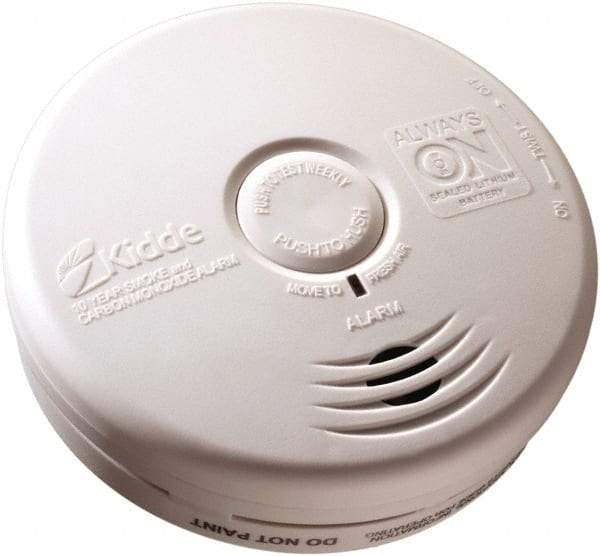 Kidde - 1.6 Inch Long x 5.22 Inch Wide x 5.22 Inch Diameter, Smoke and Carbon Monoxide Alarm - 85 dB Decibel Rating, Lithium Battery Included, Tamper Resistant - Apex Tool & Supply