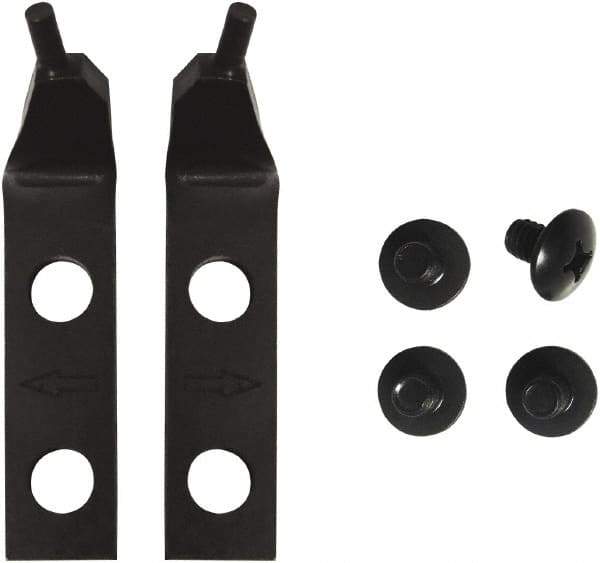 Lang - 2" Long 45° Plier Bent Tips - For Use with HD Retaining Ring Pliers #1485 & 1486 - Apex Tool & Supply