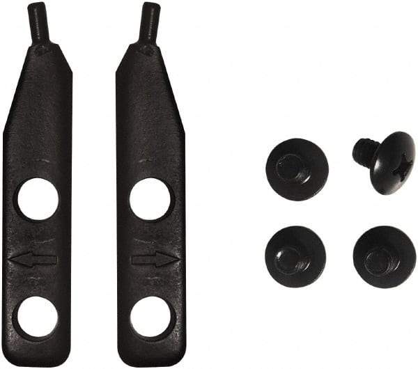 Lang - 2" Long Plier Straight Tips - For Use with HD Retaining Ring Pliers #1485 & 1486 - Apex Tool & Supply