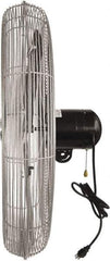 Maxess Climate Control Technologies - 30" Blade, 1/4 hp, 5,300, 6,200 & 7,800 CFM, Oscillating Industrial Circulation Fan - Back-Mounted, 120 VAC Volts, 1.60-1.90 Amps, 3 Speed - Apex Tool & Supply