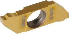 Iscar - SCIR22200 IC1008 Grade, 0.0787" Cutting Width, Carbide Cutoff Insert - Neutral Lead Angle, 0.0039" Cnr Rad, TiAlN/TiN Coated, Single End - Apex Tool & Supply