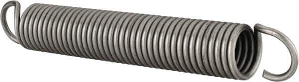 Associated Spring Raymond - 1" OD, 8-1/2" Max Ext Len, Spring Steel Extension & Compression Spring - 12.2 Lb/In Rating, 196.34mm Free Length - Apex Tool & Supply