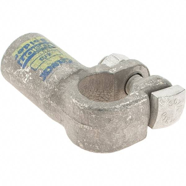 Made in USA - Automotive Battery 4/0 Left Elbow Terminal - Positive Polarity - Apex Tool & Supply