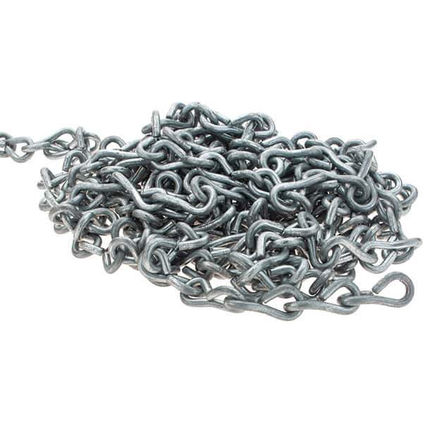 Peerless Chain - 0.162" Diam Single Jack Chain - 60 Lb Load Limit, #8 - Apex Tool & Supply