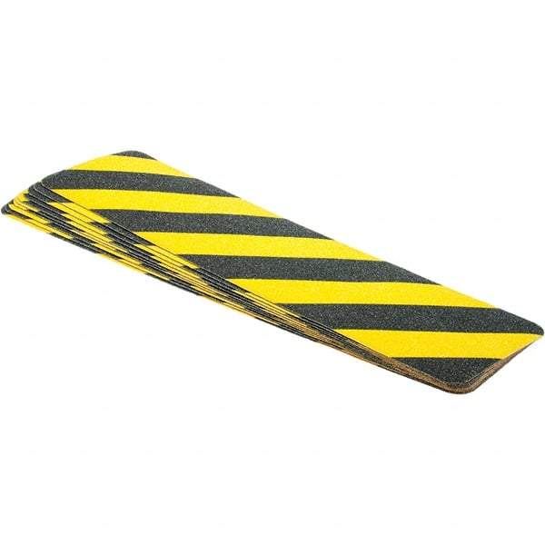 Made in USA - Black & Yellow Anti-Slip Cleat - 6" Wide x 2' Long - Apex Tool & Supply