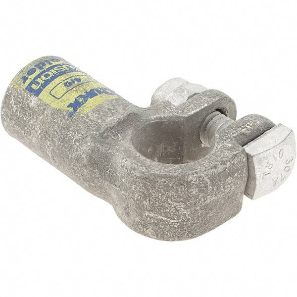 Made in USA - Automotive Battery 4/0 Left Elbow Terminal - Negative Polarity - Apex Tool & Supply