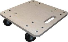Fairbanks - 1,000 Lb Capacity Hardwood Dolly - 16" Long x 16" Wide x 4-9/16" High, 3" Polyolefin Wheels - Apex Tool & Supply