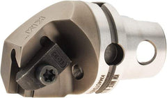 Kennametal - NG3L Insert, 40mm Head Length, Modular Grooving Cutting Unit Head - Right Hand Cut, System Size KM40, Through Coolant, Series Top Notch - Apex Tool & Supply