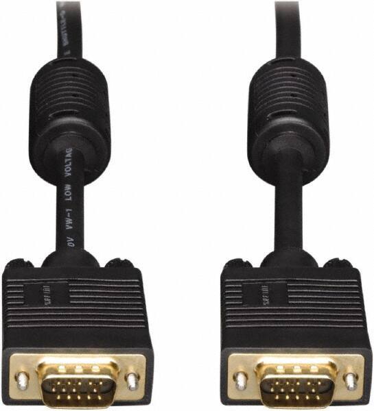 Tripp-Lite - 100' Long, HD15/HD15 Computer Cable - Black, Male x Male - Apex Tool & Supply