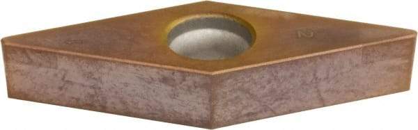 Sumitomo - 2NC-VBGA221 Grade BNC160 PCBN Turning Insert - TiN Finish, 35° Diamond, 1/4" Inscr Circle, 1/8" Thick, 1/64" Corner Radius - Apex Tool & Supply