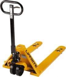 Lift-Rite - 5,000 Lb Capacity, 6-3/4" Lift Industrial Pallet Truck - 2" Min Lift Height, 48" Fork Length x 6" Fork Width, 27" Overall Width - Apex Tool & Supply