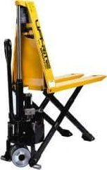 Lift-Rite - 3,000 Lb Capacity, 31-1/2" Lift Industrial Pallet Truck - 3-1/4" Min Lift Height, 48" Fork Length x 7" Fork Width, 27" Overall Width - Apex Tool & Supply