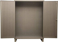 Durham - Locking Storage Cabinet - Steel, 72" Wide x 24" Deep x 84" High, Gray - Apex Tool & Supply
