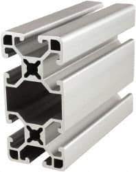 80/20 Inc. - 145 Inches Long x 1-1/2 Inches Wide x 3 Inches High, T Slotted Aluminum Extrusion - 1.325 Square Inches, Clear Anodized Finish - Apex Tool & Supply