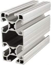 80/20 Inc. - 145 Inches Long x 1-1/2 Inches Wide x 3 Inches High, T Slotted Aluminum Extrusion - 1.3396 Square Inches, Clear Anodized Finish - Apex Tool & Supply