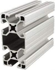 80/20 Inc. - 72 Inches Long x 1-1/2 Inches Wide x 3 Inches High, T Slotted Aluminum Extrusion - 1.3396 Square Inches, Clear Anodized Finish - Apex Tool & Supply