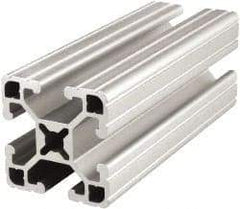 80/20 Inc. - 72 Inches Long x 1-1/2 Inches Wide x 1-1/2 Inches High, T Slotted Aluminum Extrusion - 0.7938 Square Inches, Clear Anodized Finish - Apex Tool & Supply