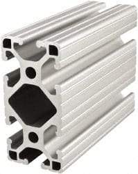 80/20 Inc. - 48 Inches Long x 1-1/2 Inches Wide x 3 Inches High, T Slotted Aluminum Extrusion - 1.7288 Square Inches, Clear Anodized Finish - Apex Tool & Supply