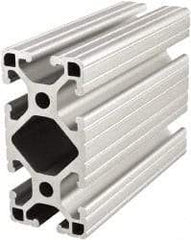 80/20 Inc. - 72 Inches Long x 1-1/2 Inches Wide x 3 Inches High, T Slotted Aluminum Extrusion - 1.7288 Square Inches, Clear Anodized Finish - Apex Tool & Supply