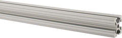 80/20 Inc. - 72 Inches Long x 1 Inch Wide x 1 Inch High, T Slotted Aluminum Extrusion - 0.4379 Square Inches, Clear Anodized Finish - Apex Tool & Supply
