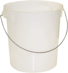 Rubbermaid - Round, Clear Polypropylene Food Storage Container - 14" High x 13.1" Wide - Apex Tool & Supply