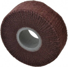 3M - 6" Diam Aluminum Oxide Finishing Flap Wheel - 2" Hole, 2" Wide, Density 5, Nonwoven, Fine Grade, 3,400 Max RPM - Apex Tool & Supply