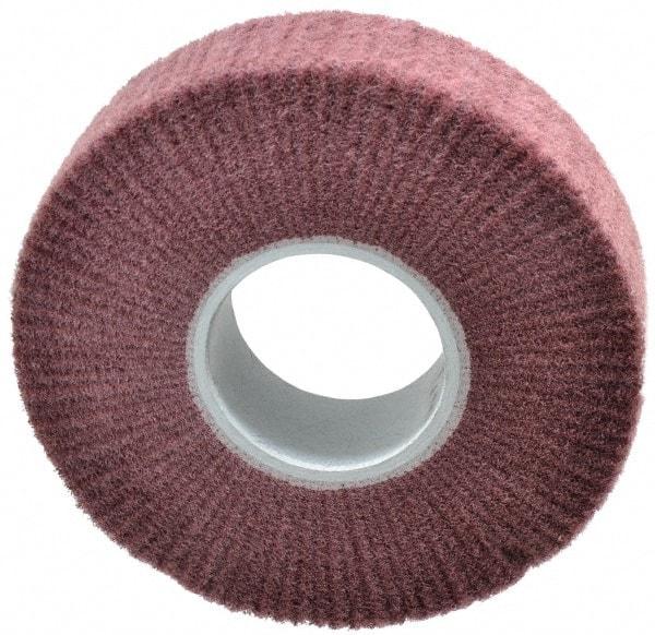 3M - 8" Diam Aluminum Oxide Finishing Flap Wheel - 3" Hole, 2" Wide, Density 3, Nonwoven, Fine Grade, 3,200 Max RPM - Apex Tool & Supply