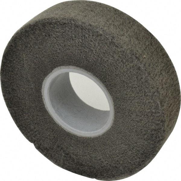 3M - 8" Diam Silicon Carbide Finishing Flap Wheel - 3" Hole, 2" Wide, Density 5, Nonwoven, Fine Grade, 3,200 Max RPM - Apex Tool & Supply