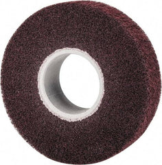 3M - 8" Diam Aluminum Oxide Finishing Flap Wheel - 3" Hole, 2" Wide, Density 5, Nonwoven, Medium Grade, 3,200 Max RPM - Apex Tool & Supply