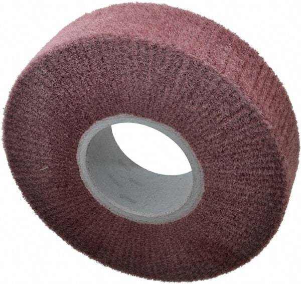 3M - 8" Diam Aluminum Oxide Finishing Flap Wheel - 3" Hole, 2" Wide, Density 5, Nonwoven, Fine Grade, 3,200 Max RPM - Apex Tool & Supply