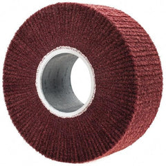 3M - 8" Diam Aluminum Oxide Finishing Flap Wheel - 3" Hole, 3" Wide, Density 5, Nonwoven, Fine Grade, 3,200 Max RPM - Apex Tool & Supply
