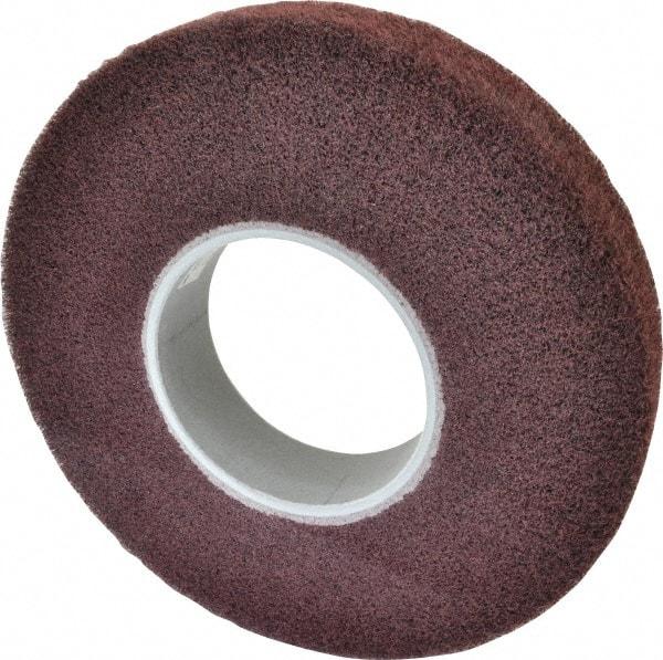 3M - 12" Diam Aluminum Oxide Finishing Flap Wheel - 5" Hole, 2" Wide, Density 5, Nonwoven, Medium Grade, 2,500 Max RPM - Apex Tool & Supply