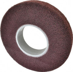 3M - 12" Diam Aluminum Oxide Finishing Flap Wheel - 5" Hole, 2" Wide, Density 5, Nonwoven, Medium Grade, 2,500 Max RPM - Apex Tool & Supply
