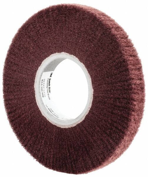 3M - 8" Diam Aluminum Oxide Finishing Flap Wheel - 3" Hole, 1" Wide, Density 3, Nonwoven, Very Fine Grade, 3,200 Max RPM - Apex Tool & Supply