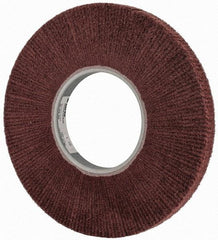 3M - 12" Diam Aluminum Oxide Finishing Flap Wheel - 5" Hole, 1" Wide, Density 5, Nonwoven, Fine Grade, 2,500 Max RPM - Apex Tool & Supply