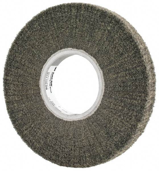 3M - 8" Diam Silicon Carbide Finishing Flap Wheel - 3" Hole, 1" Wide, Density 5, Nonwoven, Very Fine Grade, 3,200 Max RPM - Apex Tool & Supply
