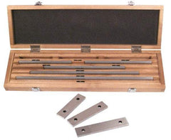 SPI - 8 Piece, 5 to 20", Grade 0, Steel Gage Block Set - Rectangular, 0.000007, 0.000008, 0.000009, 0.00001, 0.000012, 0.000014, 0.000016, 0.000018, 0.00002, 0.000024, 0.000028, 0.000036, 0.00004" Tolerance - Apex Tool & Supply