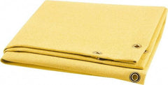 Steiner - 6' High x 6' Wide x 0.051" Thick Acrylic Coated Fiberglass Welding Blanket - Gold, Grommet - Apex Tool & Supply