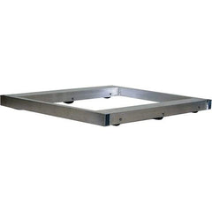 Vestil - 6,000 Lb Capacity Aluminum Pallet Dolly - 36" Long x 36" Wide x 4-1/4" High, 3" Wheels - Apex Tool & Supply